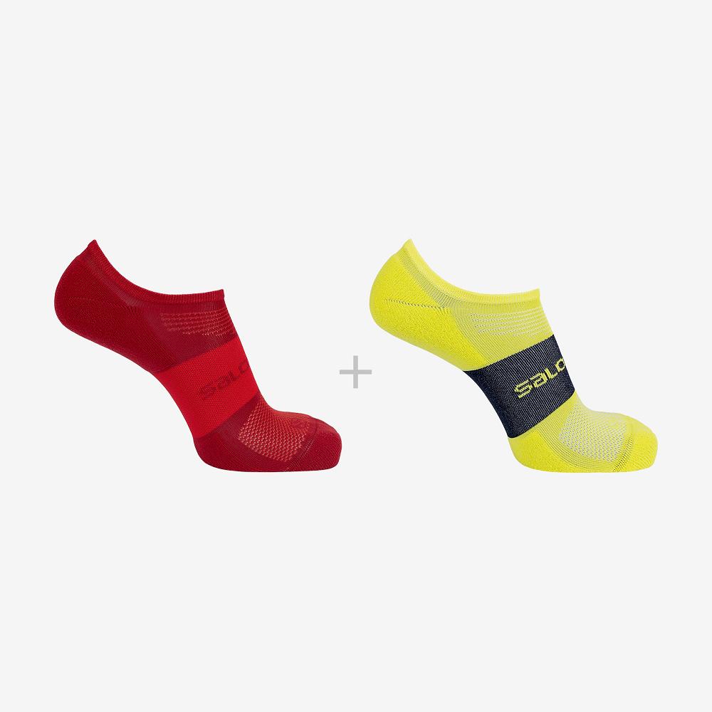 Salomon Israel SONIC 2-PACK - Mens Socks - Red (GOYZ-12705)